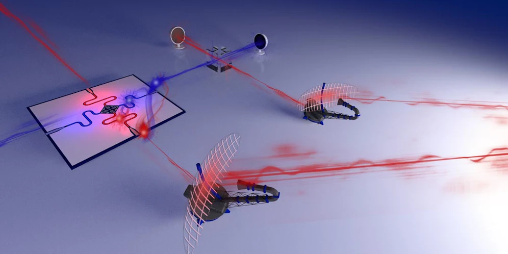 Illustration eines Quantenradar-Prototyps