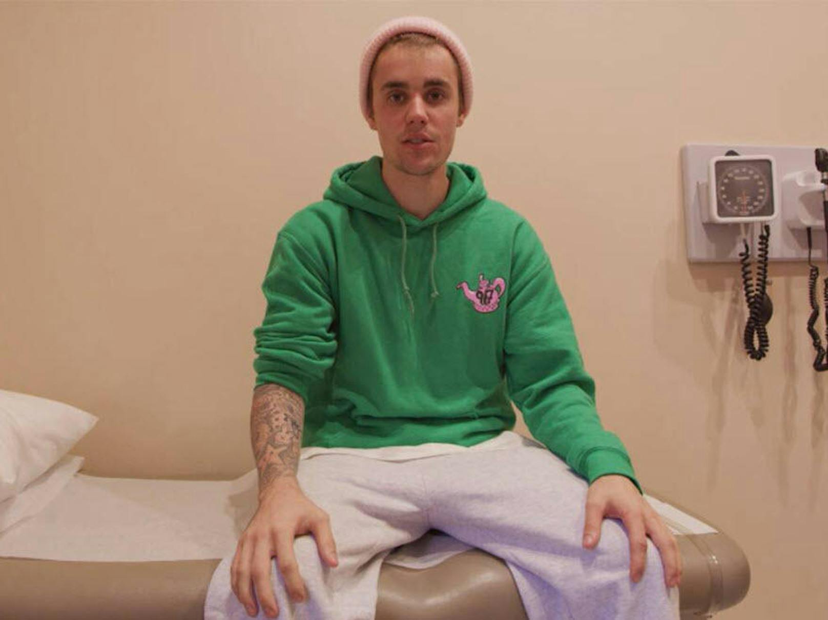 Heute ist <b>Justin Bieber</b> clean, muss aber gegen eine Borreliose-Erkrankung kämpfen.