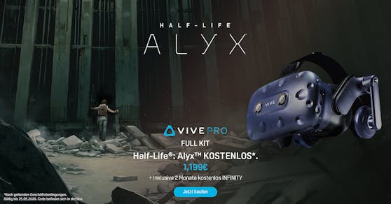 Das HTC Vive Pro Full Kit gibt es jetzt mit Half-Life: Alyx.