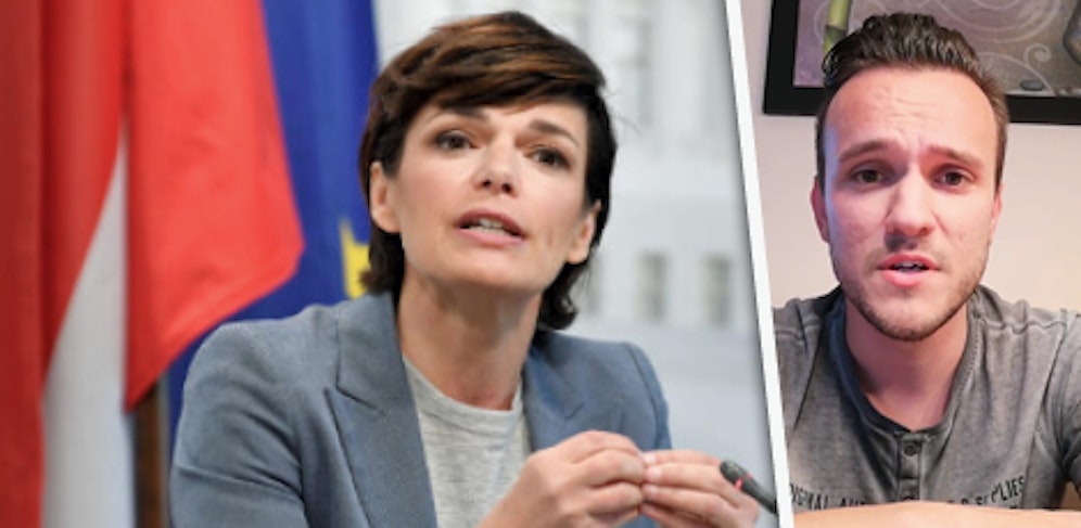 SP-Gemeinderat Patrick Pfeifer (r.) vs. Rendi-Wagner