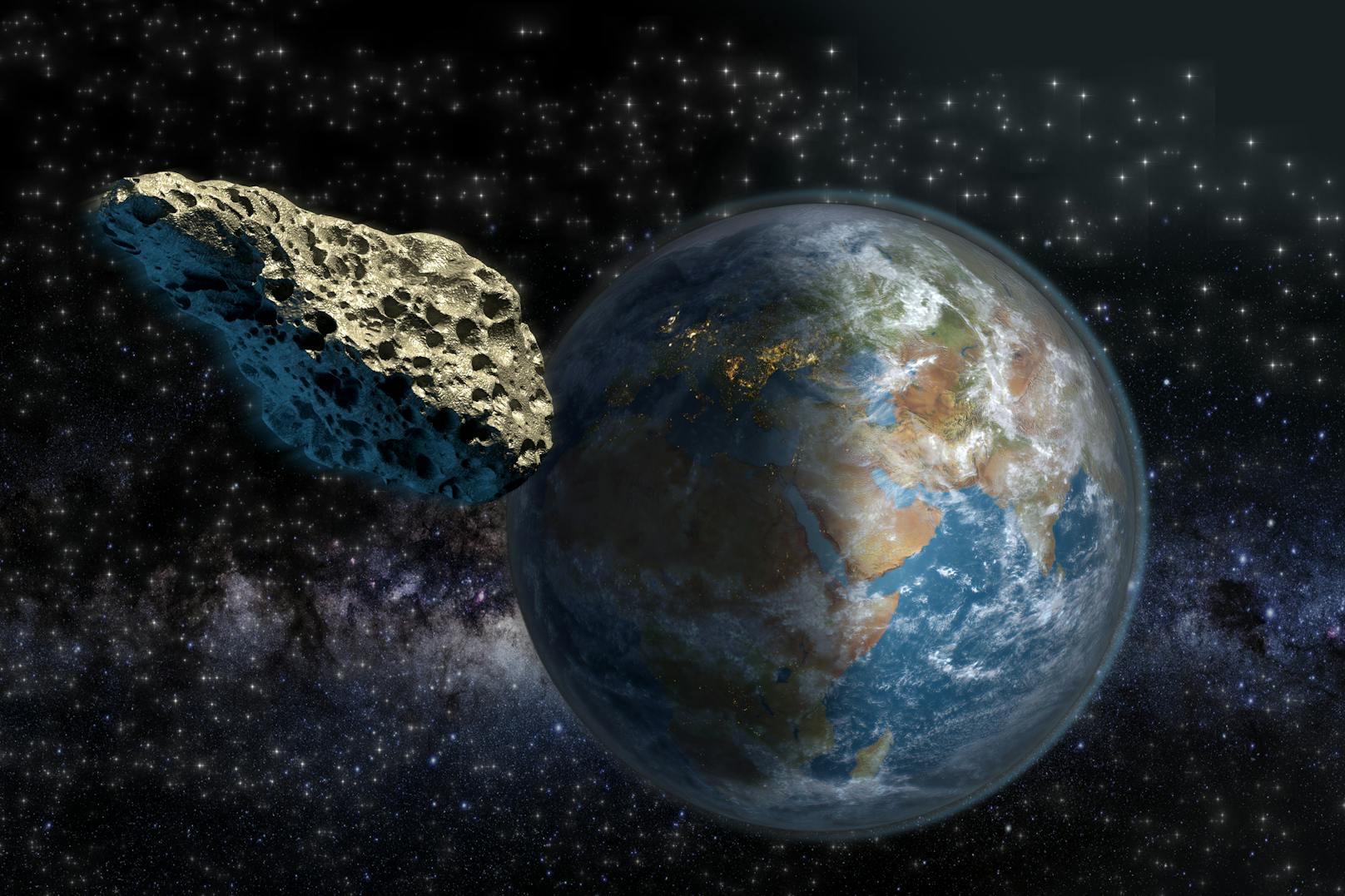 Ein 270-Meter-Asteroid passiert die Erde. 