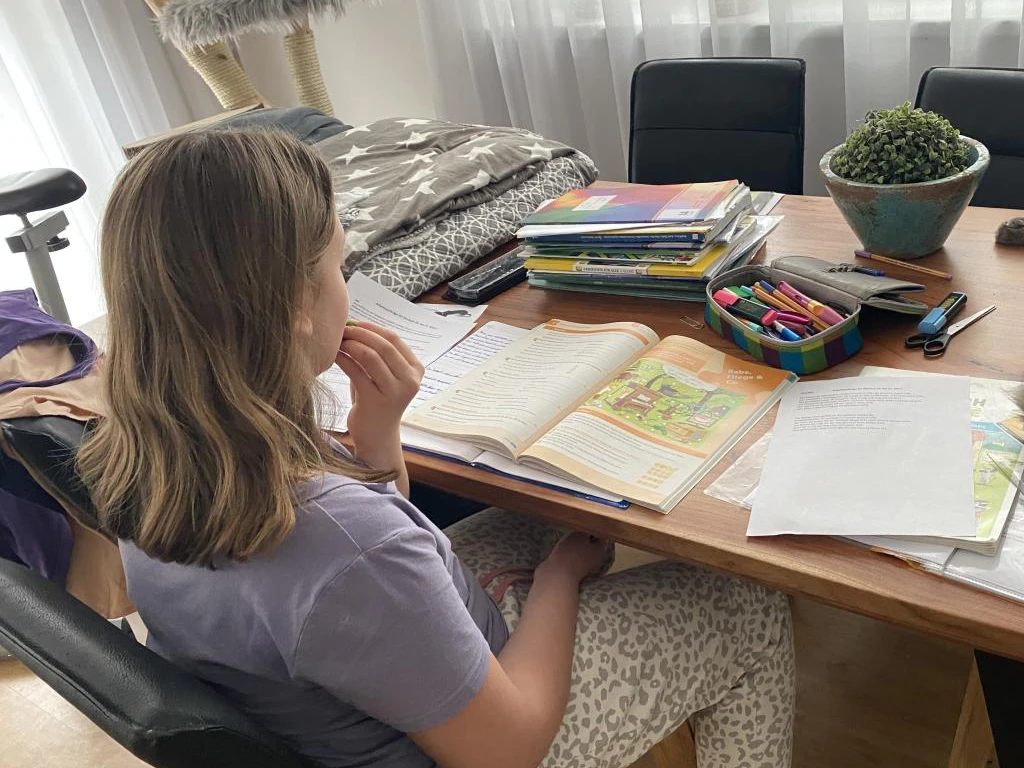 "Homeschooling mit Haustier"