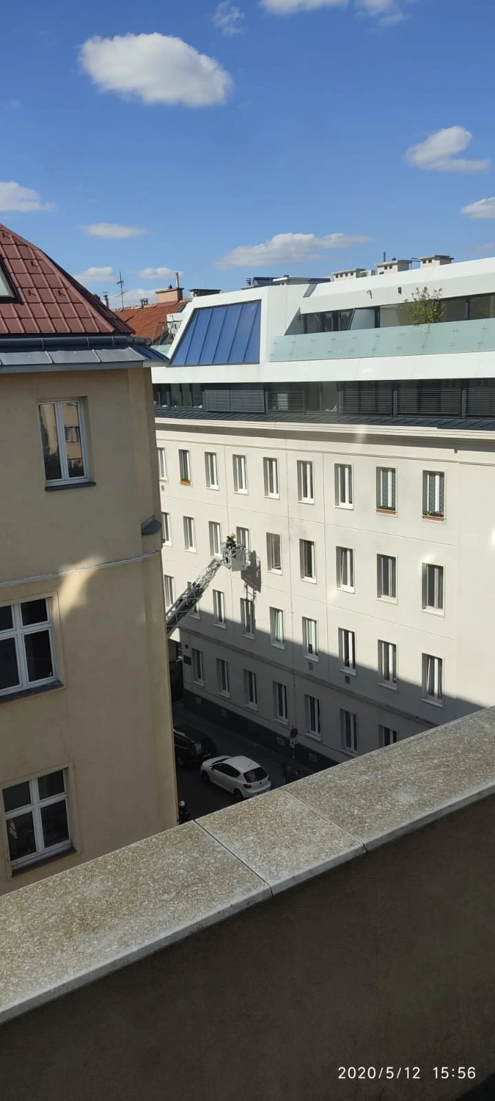 Feuerwehreinsatz im fünften Bezirk