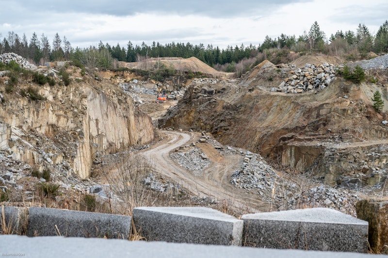 Der Granit für die Neubaugasse kommt aus dem Hartberg