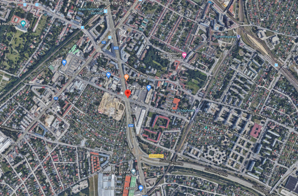 Bereich der Sagedergasse im 12. Bezirk.