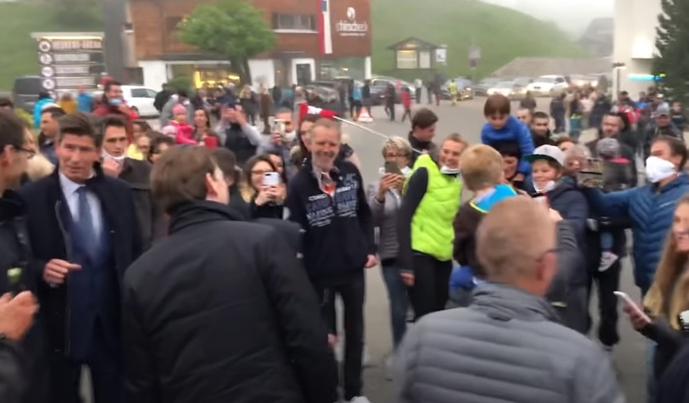 Sebastian Kurz bei dem Besuch im Kleinwalsertal im Mai.