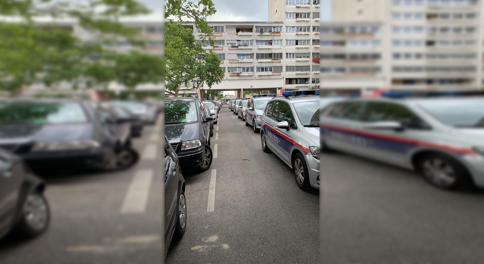 Polizei-Einsatz in der Vorgartenstraße (Leopoldstadt)