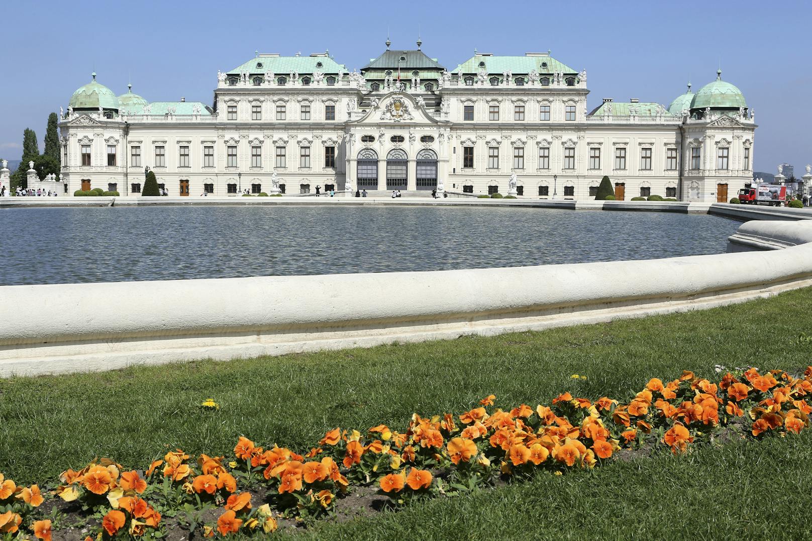 Das Schloss Belvedere in Wien.