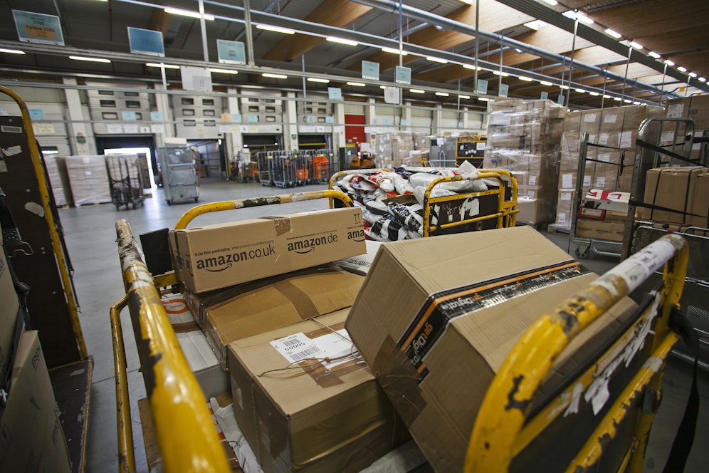 Blick ins Paketzentrum Inzersdorf der Österreichischen Post