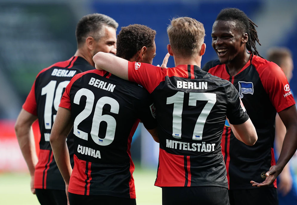 Die Hertha wird für den Torjubel nicht bestraft.