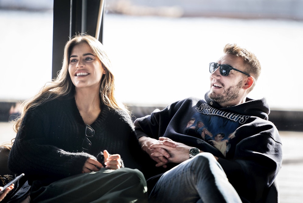 Nicklas Bendtner und seine Freundin Philine.