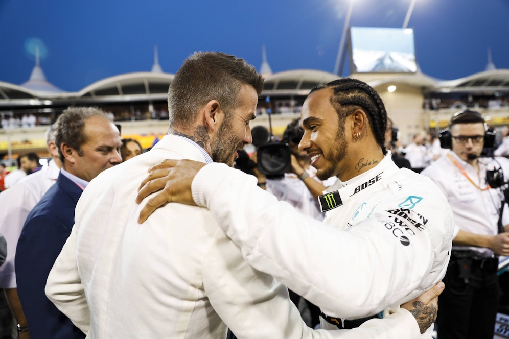 David Beckham, Lewis Hamilton
