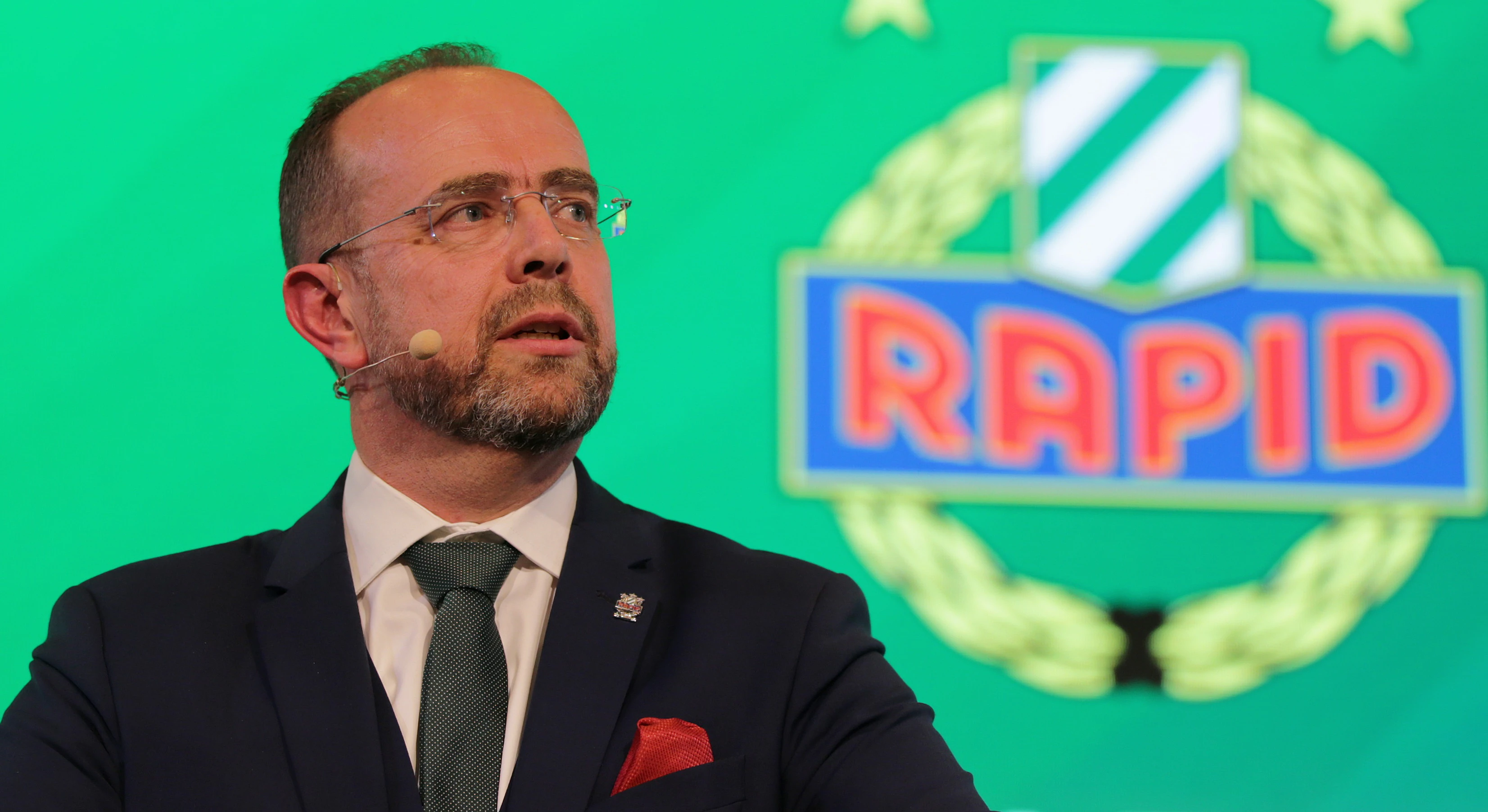 Rapid-Präsident Martin Bruckner