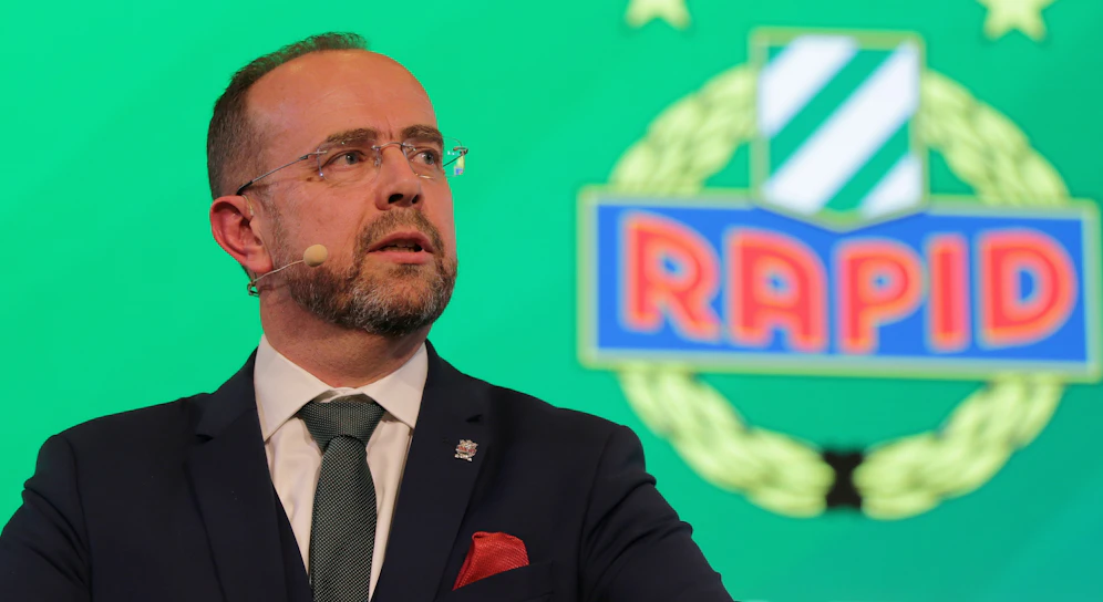 Rapid-Präsident Martin Bruckner