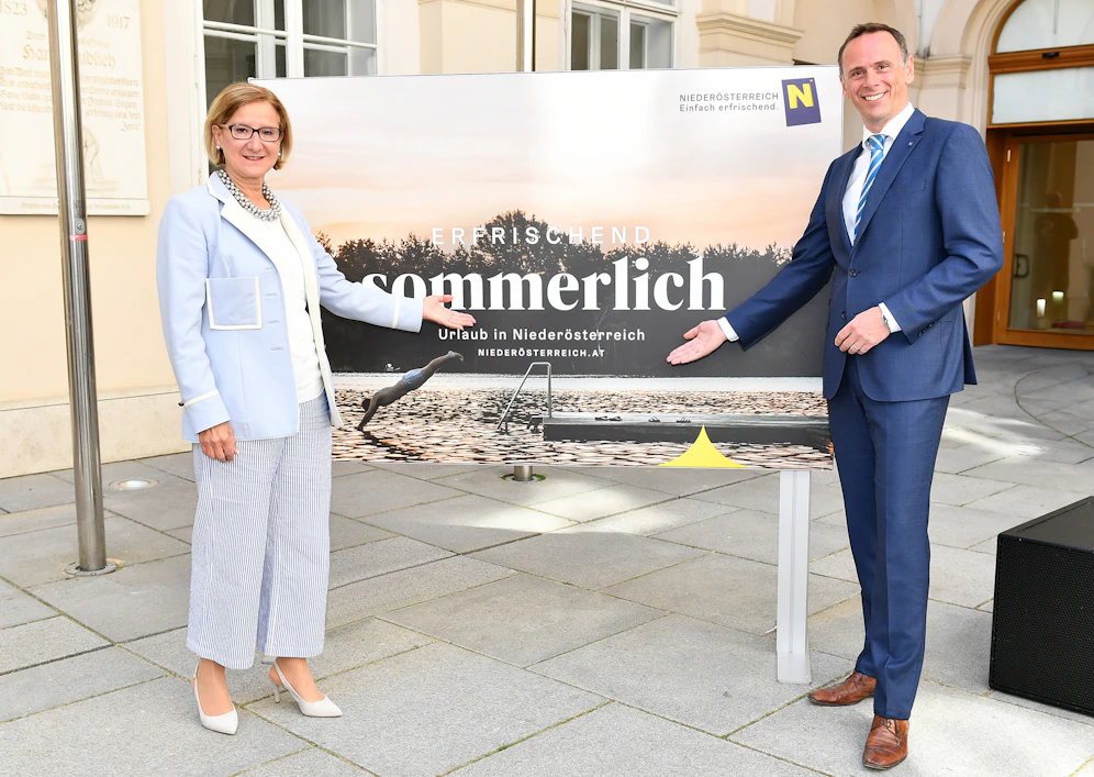 Johanna Mikl-Leitner und Jochen Danninger stellten die Kampagne vor.