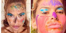 "Sie haben gewonnen": Kids schminken Eva Mendes