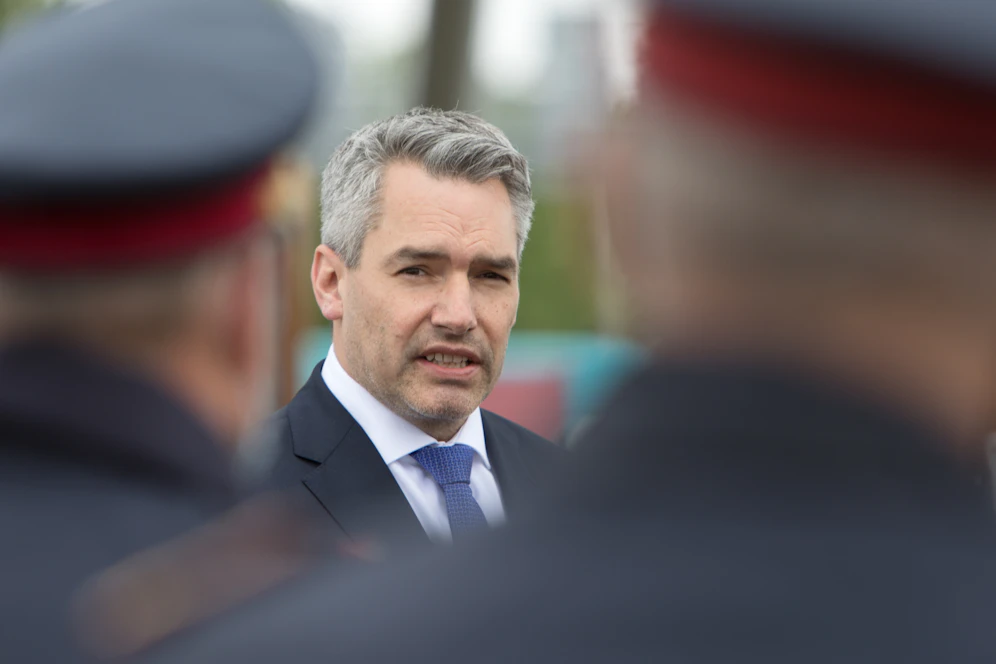 Innenminister Karl Nehammer (ÖVP) am 14. Mai 2020