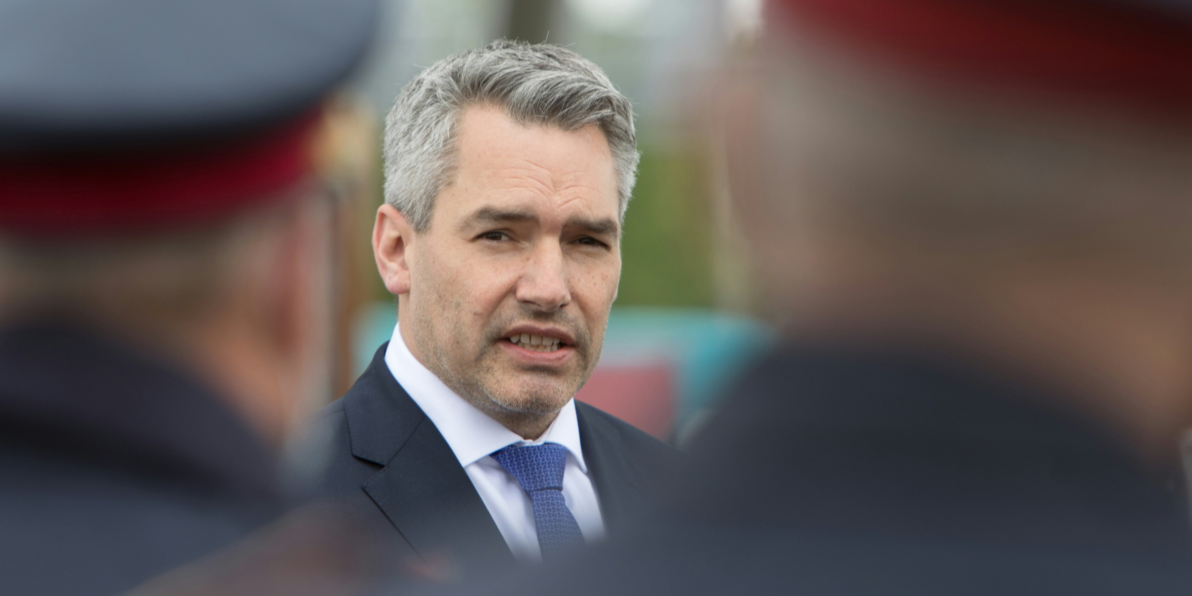 Innenminister Karl Nehammer (ÖVP): Die Impfungen sind ein "weiterer wichtiger Schritt hin zu mehr Eigensicherheit auch für die eingesetzten Beamten".