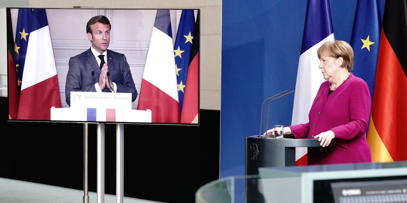Deutschland und Frankreich schlagen gemeinsam ein europäisches Programm im Umfang von 500 Milliarden Euro zur wirtschaftlichen Erholung nach der Corona-Krise vor.