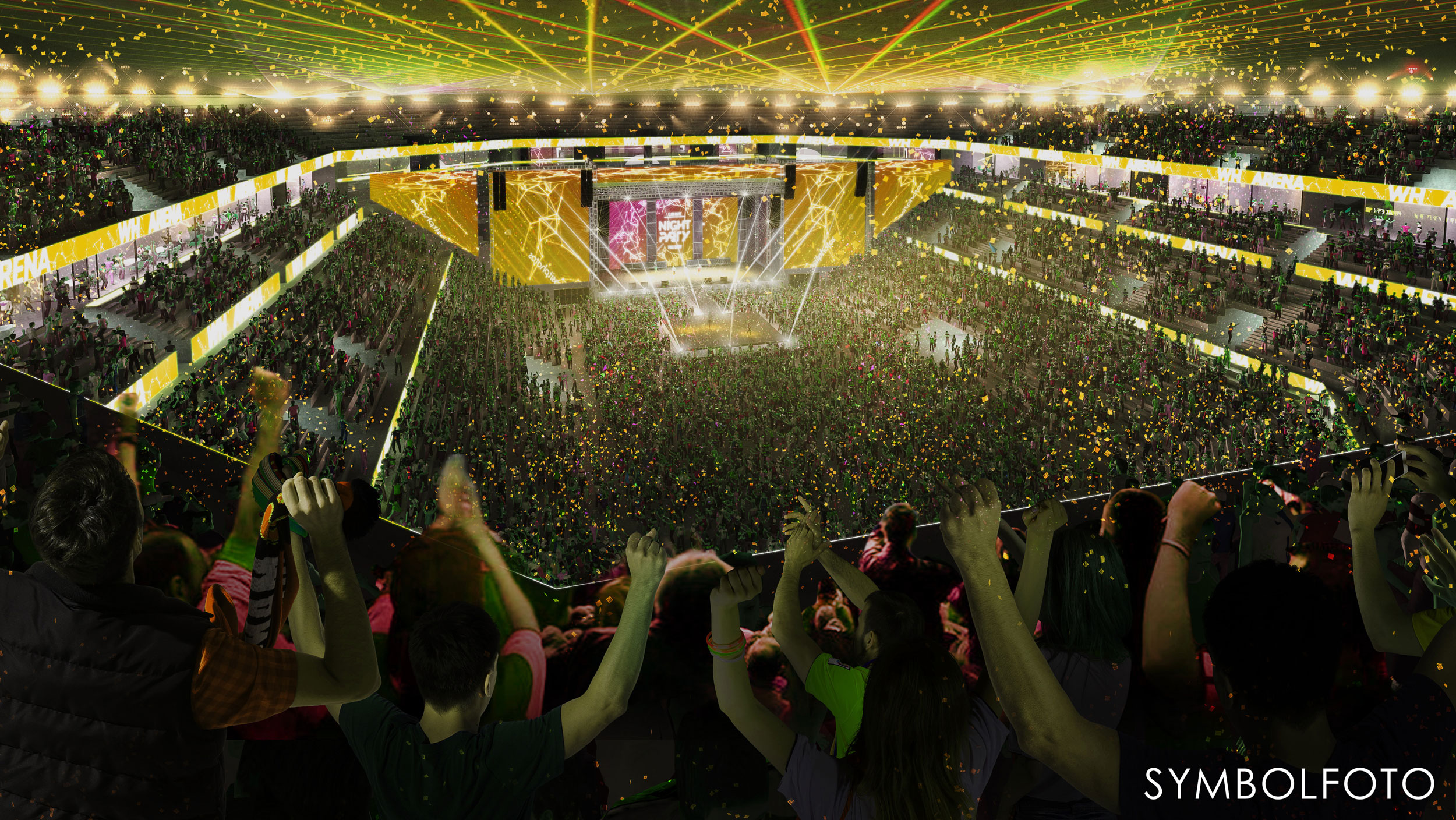 Der Architekturwettbewerb für die neue Wien Holding Mega-Arena in Neu Marx läuft.