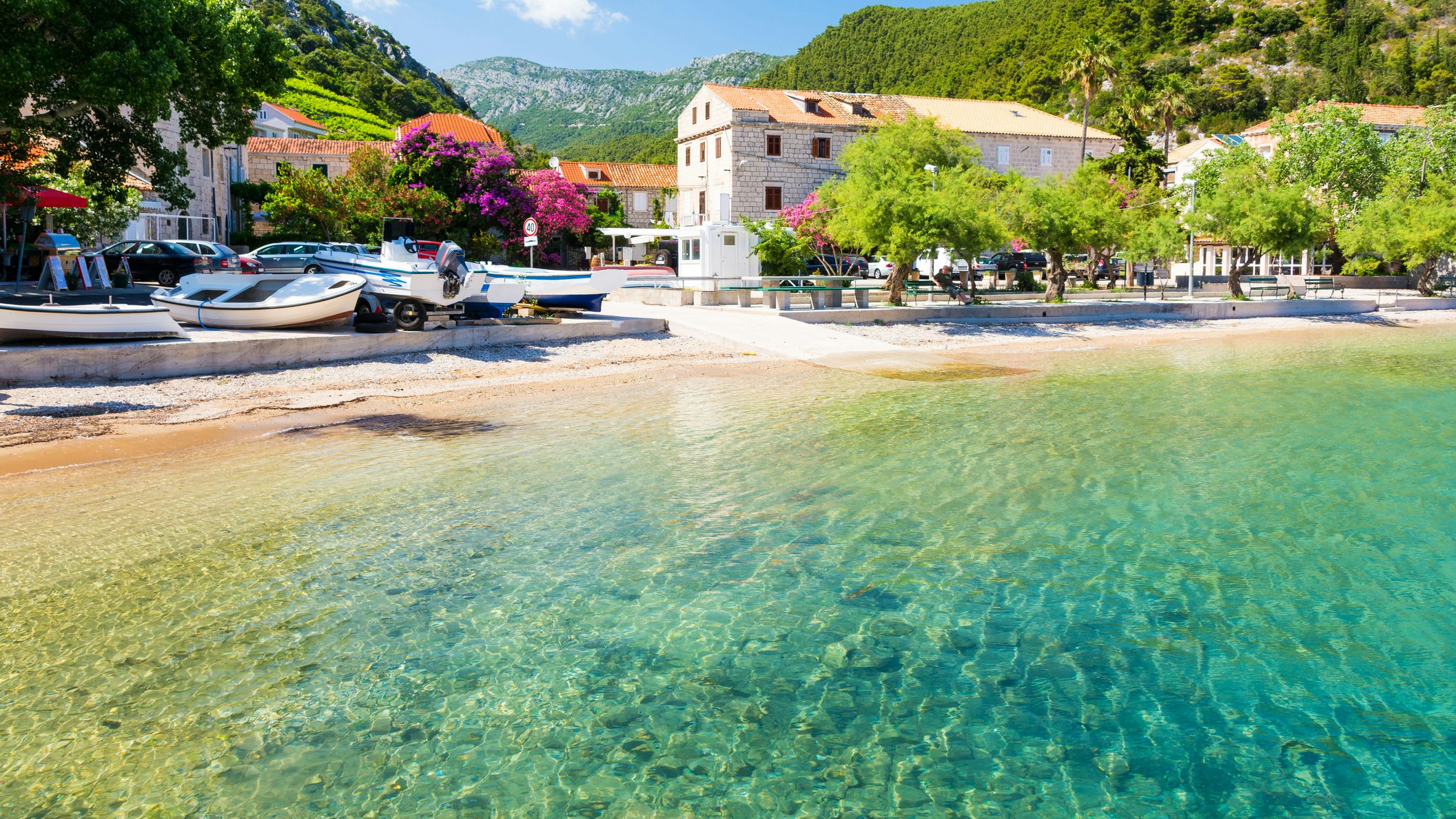 So lieben tausende österreichische Urlauber Kroatien: Am Foto ein Traumstrand auf Istrien.