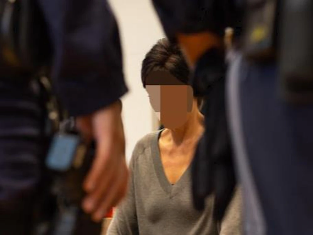 Tamara B. in Korneuburg vor Gericht.