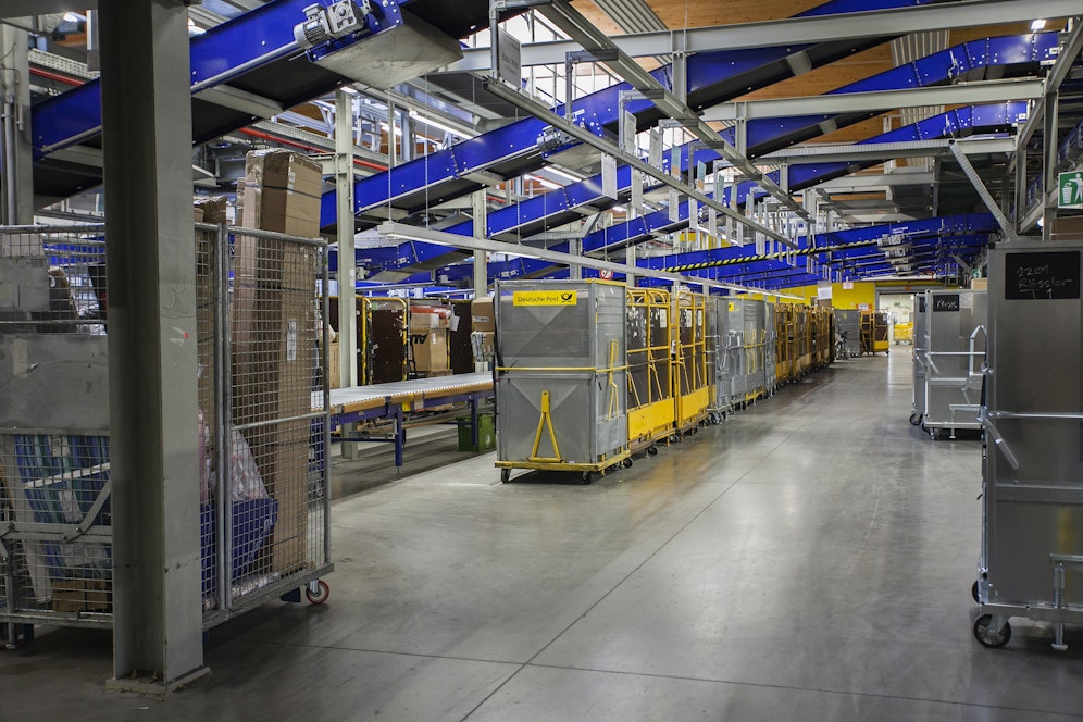 Das Postzentrum in Wien-Inzersdorf.