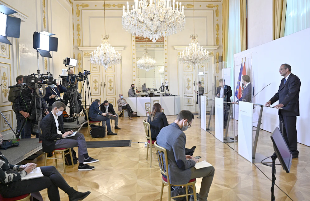 Pressestatements nach dem Ministerrat