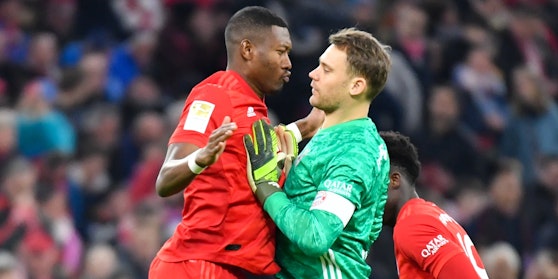 Die Bayern-Stars David Alaba (l.) und Manuel Neuer