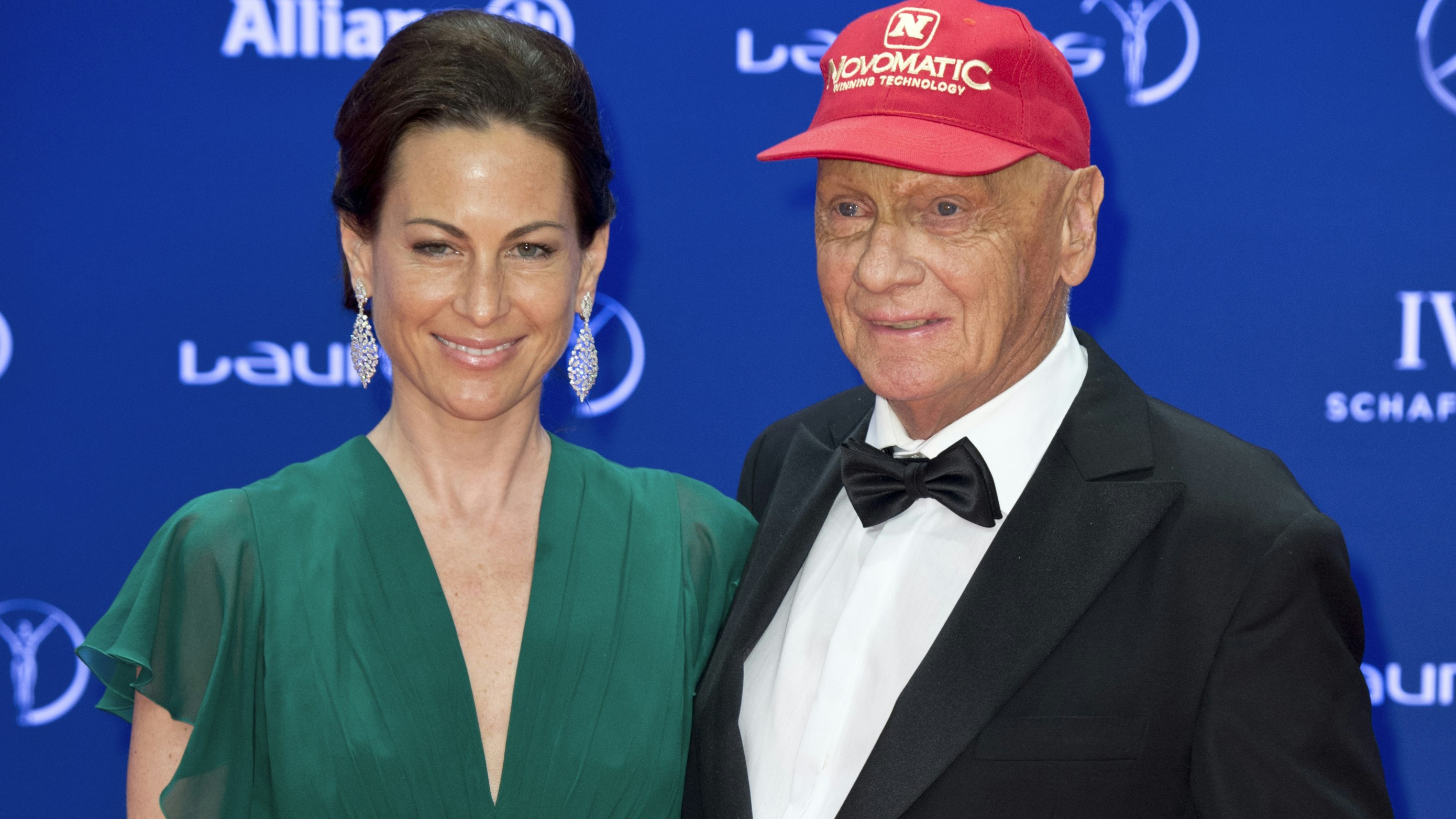 Das smaragdgrüne Kleid trug Birgit Lauda auch 2016 in Berlin (damals mit Niki Lauda)