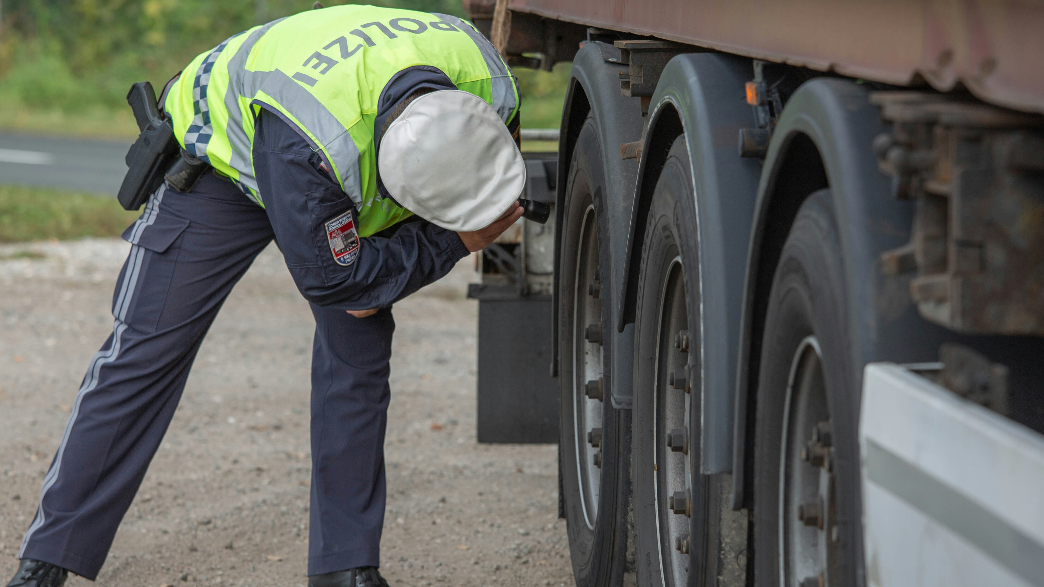 Symbolfoto einer Polizeikontrolle