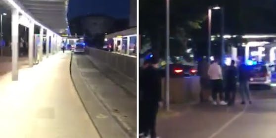 Teenies mit Pistole rasen auf Gehweg vor Polizei davon