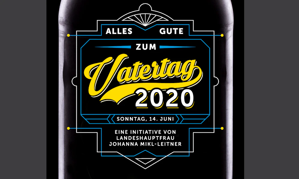 So sieht die Postkarte zum Vatertag aus.
