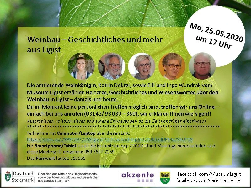 Zu einem kostenlosen Online-Seminar lädt am Montag die Gemeinde Ligist