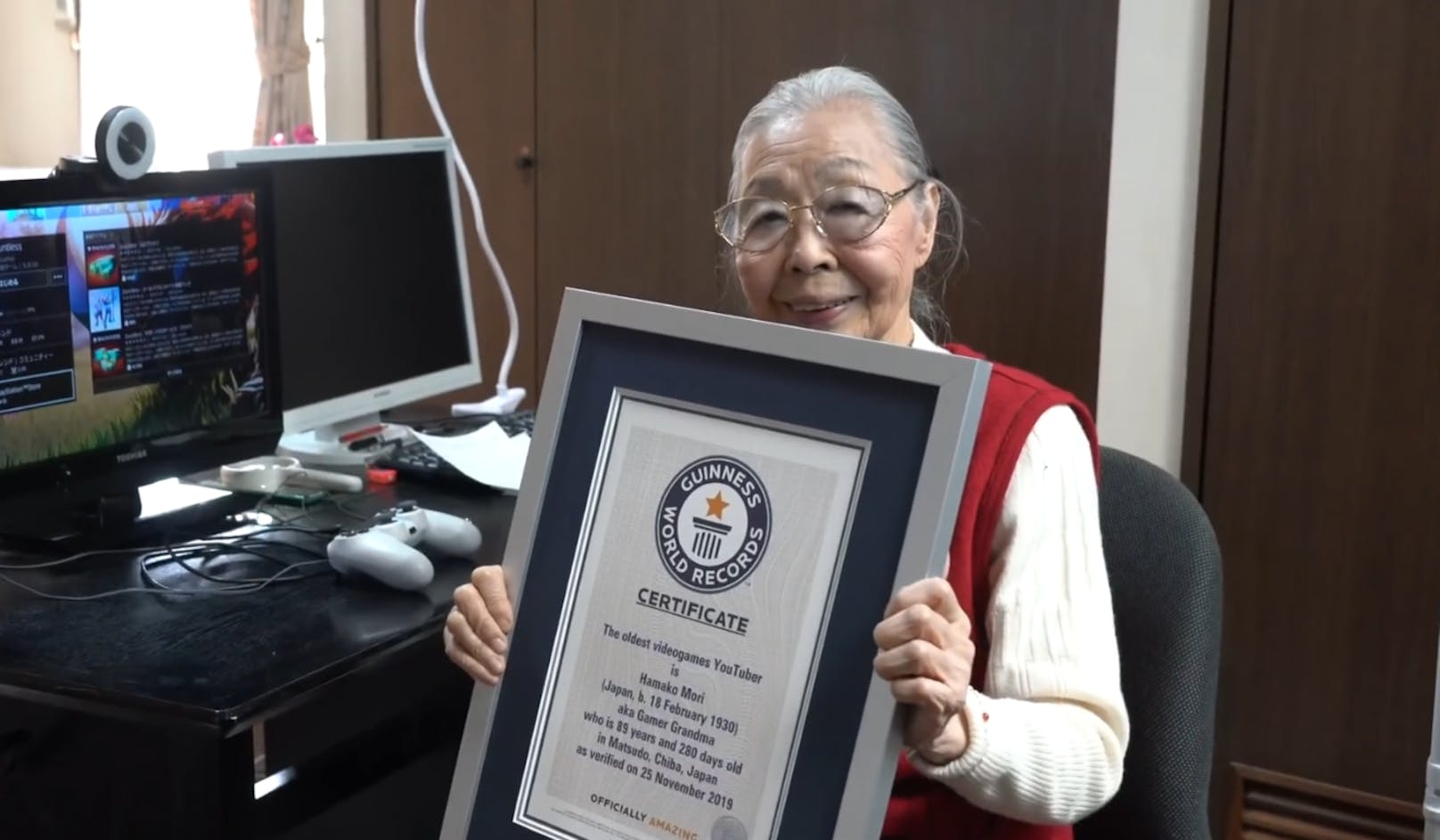 Eine 90-jährige Japanerin liebt Videospiele. Sie spielt sieben bis acht Stunden pro Tag. Nun hat sie den Guinness-Weltrekord aufgestellt.