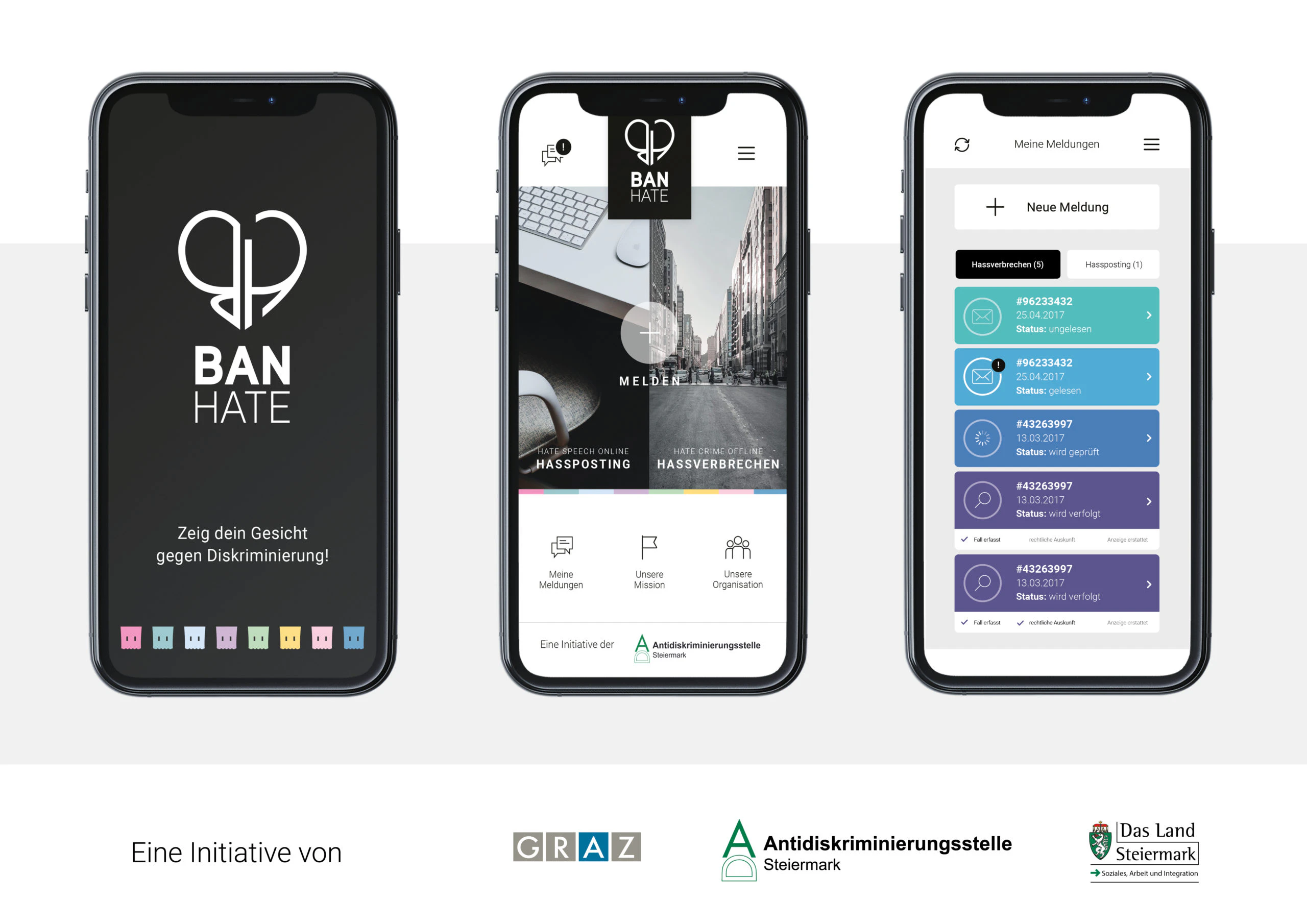 Erweiterung der BanHate-App: Hasskriminalität in Österreich soll erstmals sichtbar gemacht werden.