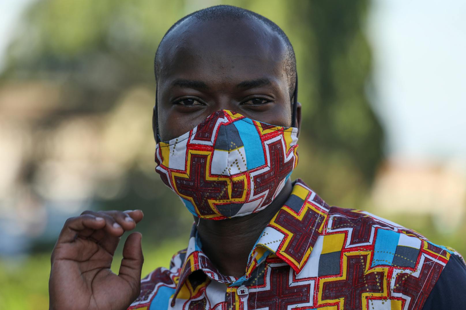 Maskenpflicht: Modebewusstsein in Afrika