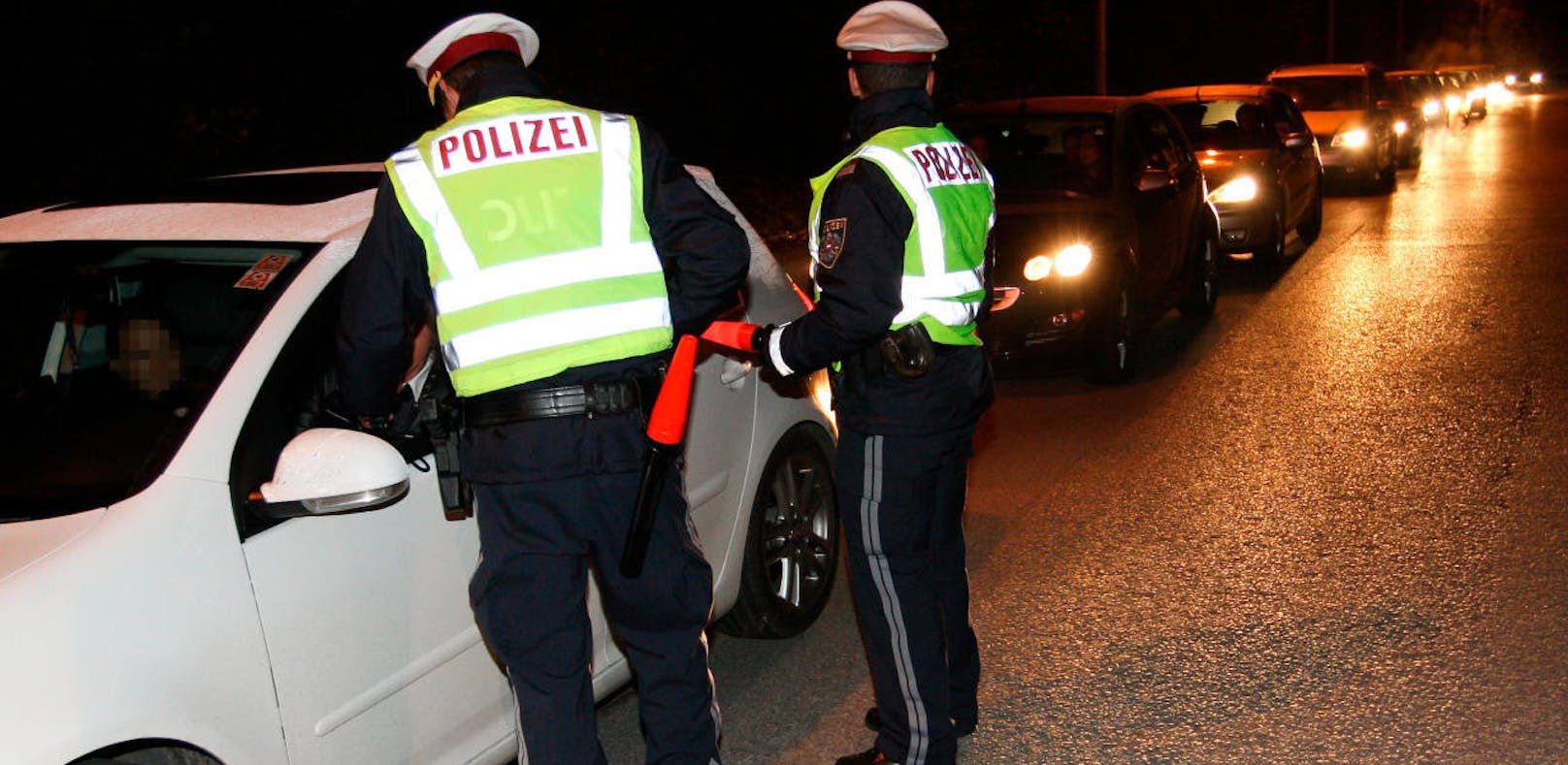 Die Polizeikontrollen wurden am Wochenende in Ried verstärkt.