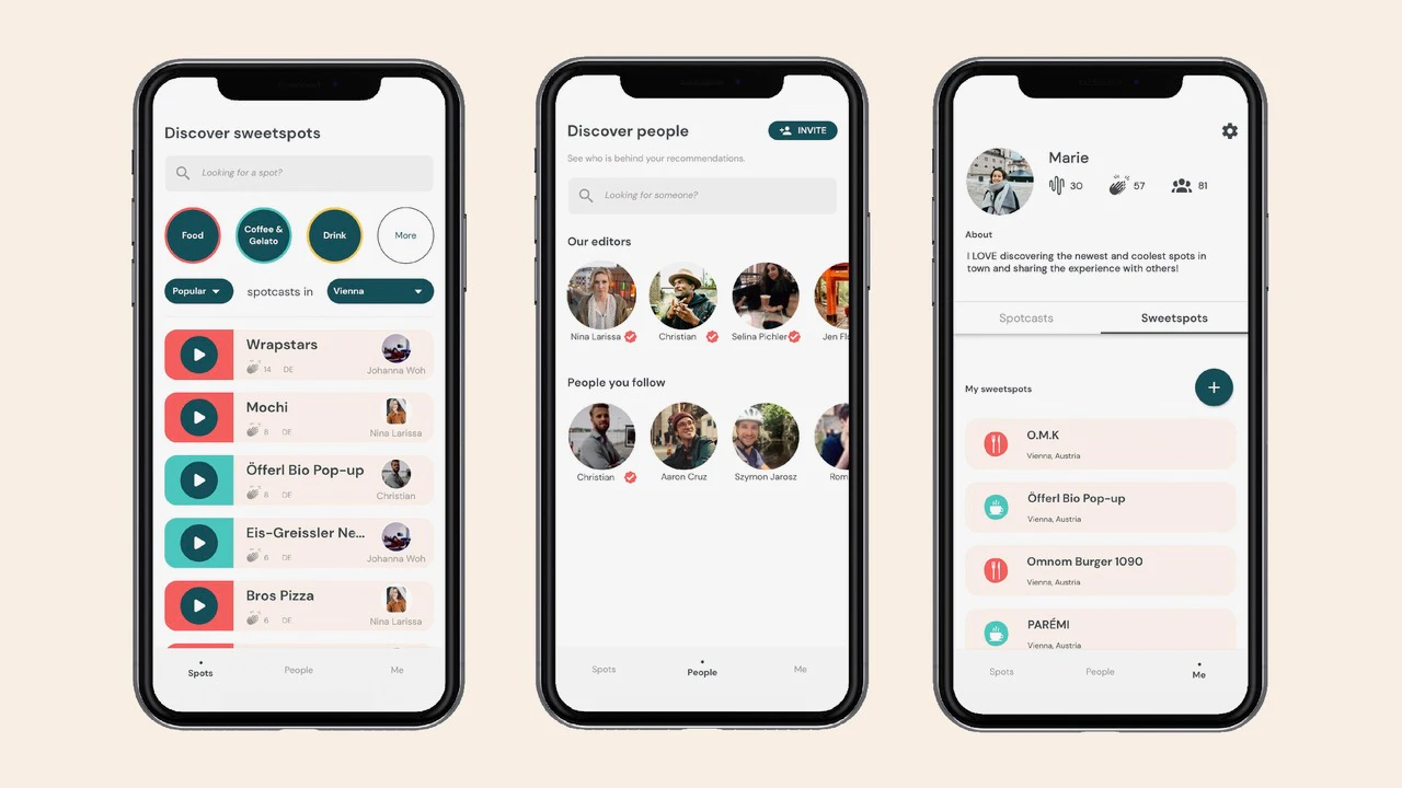 sweetspots gibt es kostenlos für iOS und Android in den jeweiligen App Stores zum Download.