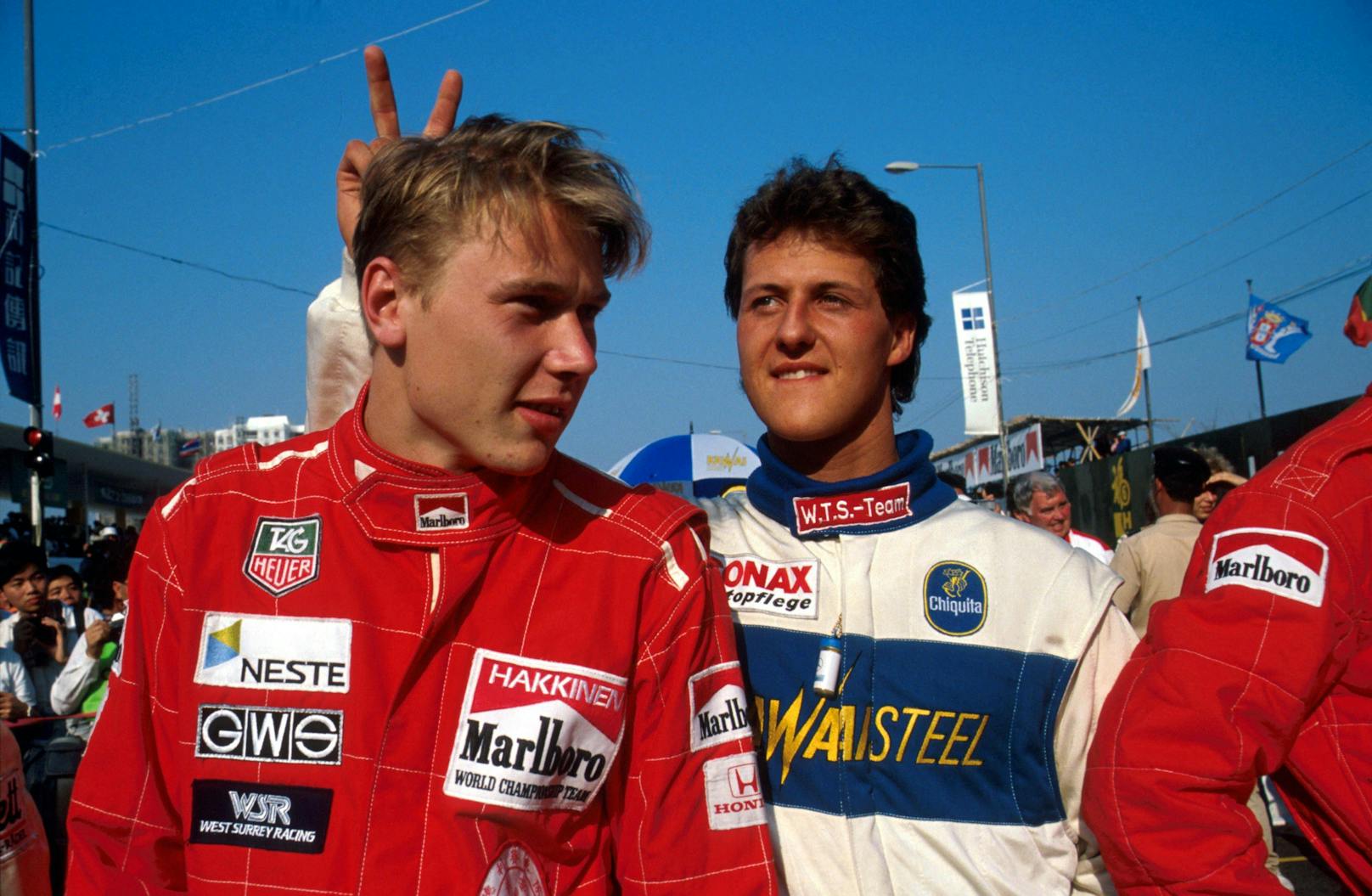 Wenige Wochen später wurde er wegen einer um wenige Millimeter zu dünnen Bodenplatte in Belgien disqualifiziert. 1997 rammte Schumacher Jacques Villeneuve von der Strecke. Die Strafe der FIA fiel hart aus: Alle WM-Punkte und der Vize-Weltmeistertitel wurden ihm aberkannt.