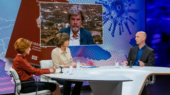 Reinhold Messner in der ZDF-Show von Maybrit Illner.