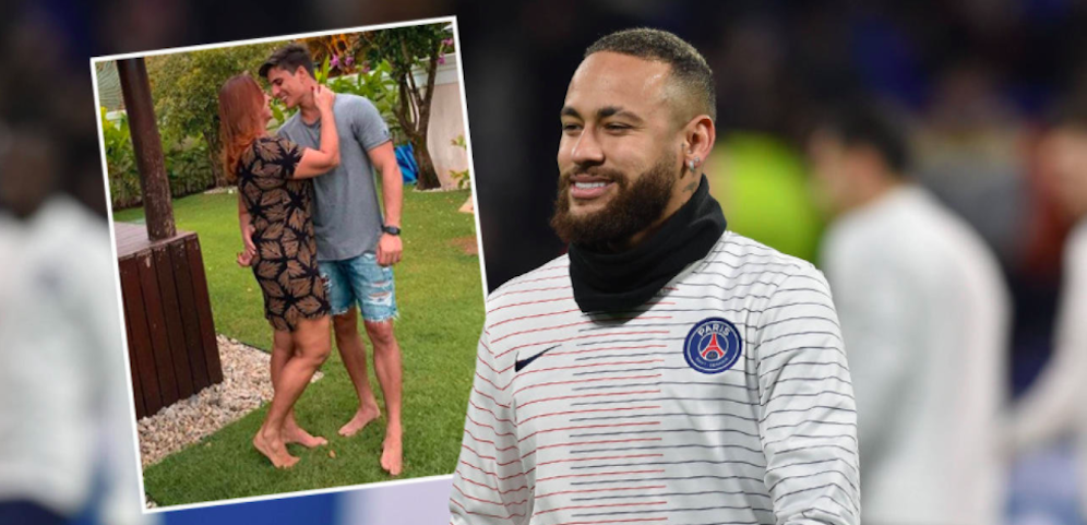 Mama Neymar und ihr junger Lover. Im Vordergrund der Superstar von Paris Saint-Germain.