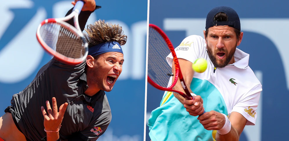 Dominic Thiem gegen Jürgen Melzer.