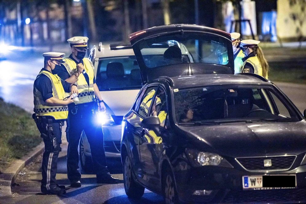 Polizeikontrolle (Symbolfoto)