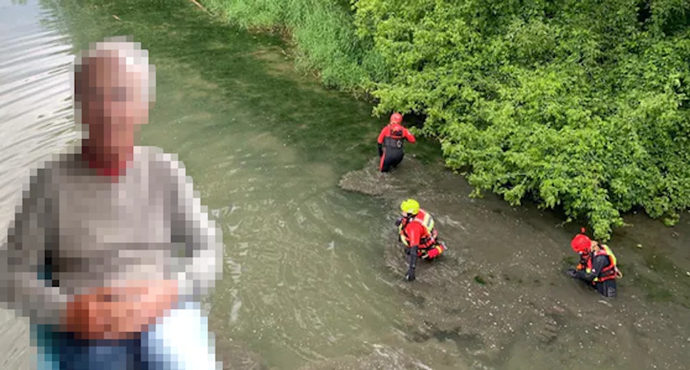 Auch die Wasserrettung suchte den Mann vergeblich.