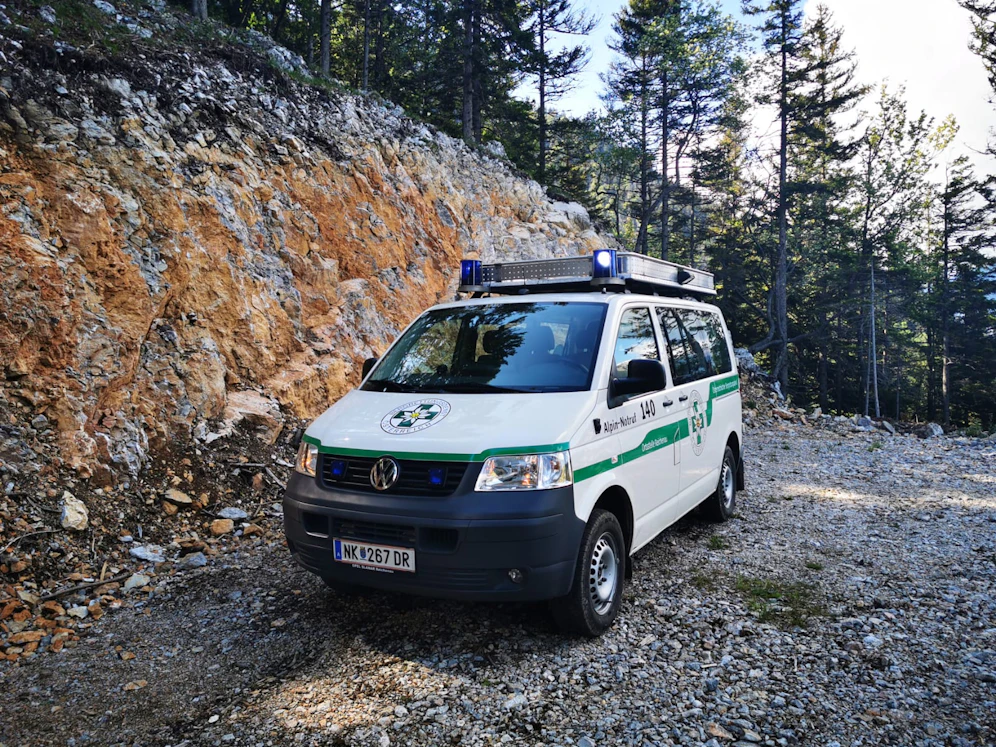 Die Bergrettung Reichenau im Einsatz.
