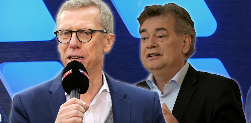 Peter Stöger und Werner Kogler zu Gast im Sky-Studio.