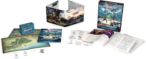 Der Inhalt des "Dungeons & Dragons Essentials Kit".