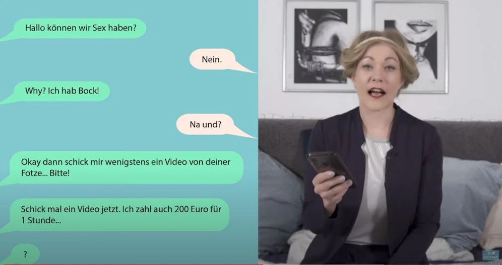 Sandra Raunigg zeigt in ihrem Youtube-Video auf, wie extrem Frauen auch heute noch unterschiedlichsten Formen von sexueller Gewalt und Belästigung ausgesetzt sind.