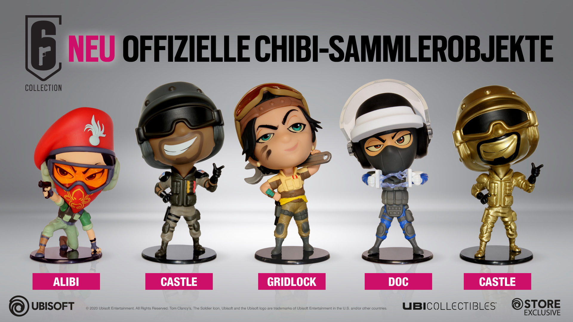 Die neuen Figuren können im Ubisoft Store einzeln, sowie auch im Six Collection Bundle vorbestellt werden. 